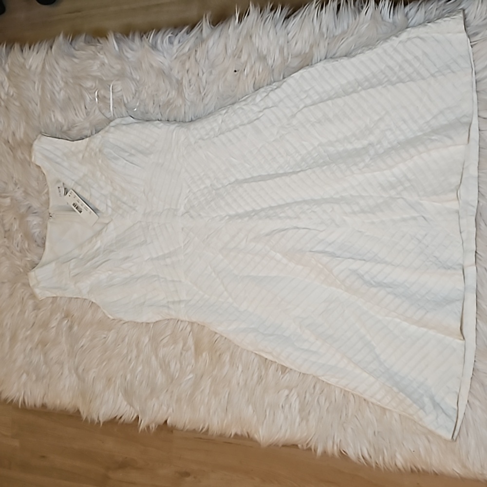 J.Crew White Ribbon Detail Sleeveless Dress – NWT, Lined, Size 10P - Picture 3 of 10